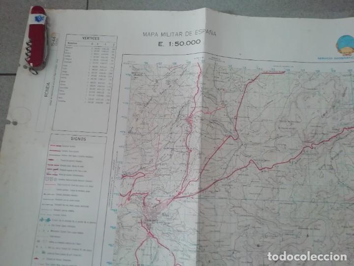 Mapas contempor&aacute;neos: Mapa del servicio geogr&aacute;fico del ej&eacute;rcito de Ronda a&ntilde;o 1985 - Foto 3