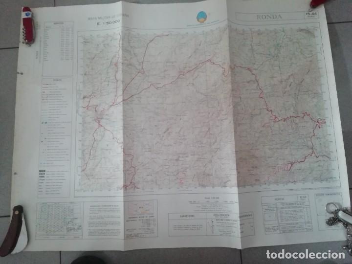 Mapas contempor&aacute;neos: Mapa del servicio geogr&aacute;fico del ej&eacute;rcito de Ronda a&ntilde;o 1985 - Foto 4