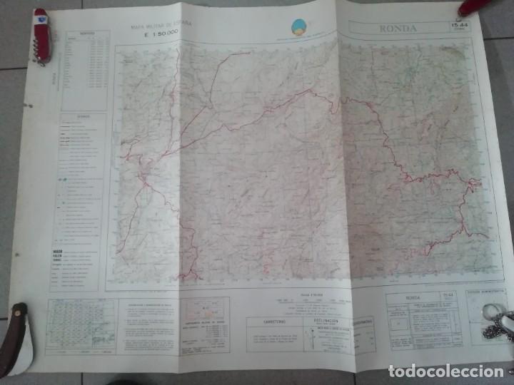 Mapas contempor&aacute;neos: Mapa del servicio geogr&aacute;fico del ej&eacute;rcito de Ronda a&ntilde;o 1985 - Foto 5
