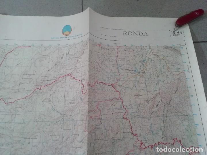 Mapas contempor&aacute;neos: Mapa del servicio geogr&aacute;fico del ej&eacute;rcito de Ronda a&ntilde;o 1985 - Foto 6