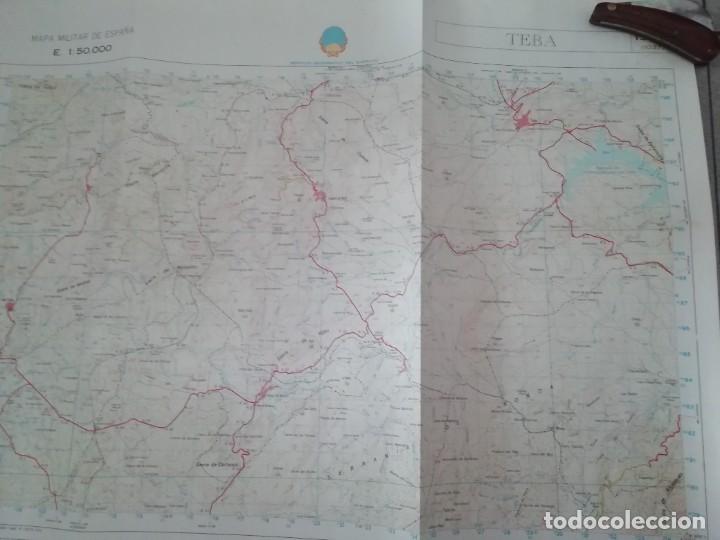 Mapas contempor&aacute;neos: Mapa servicio geogr&aacute;fico del ej&eacute;rcito. Teba, M&aacute;laga 1980 - Foto 4