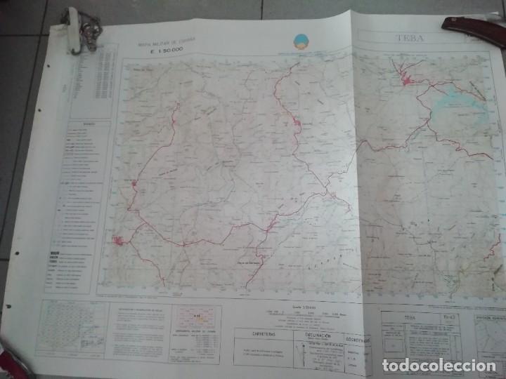 Mapas contempor&aacute;neos: Mapa servicio geogr&aacute;fico del ej&eacute;rcito. Teba, M&aacute;laga 1980 - Foto 1