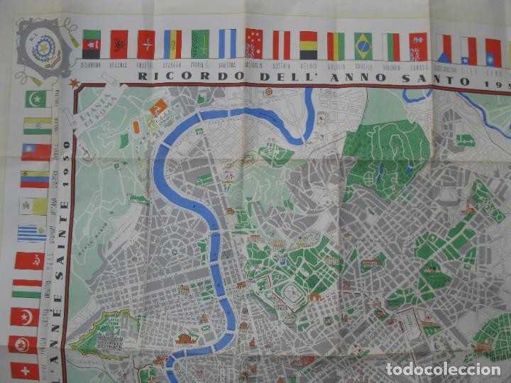 Mapas contempor&aacute;neos: PLANO - MAPA DE ROMA - A&Ntilde;O 1950. - Foto 2