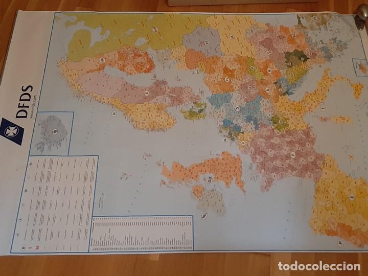 Mapas contempor&aacute;neos: Mapa /plano enorme de empresa naviera - Foto 5