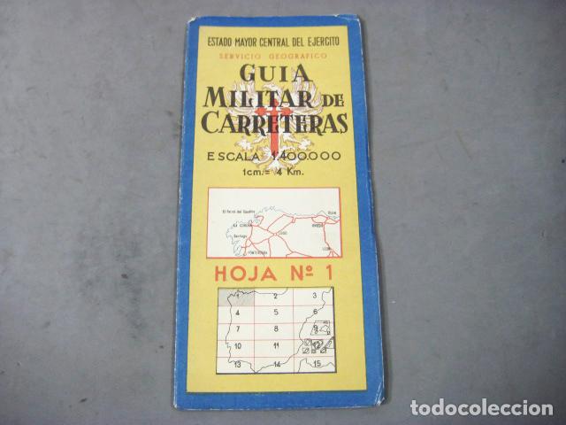 Mapas contempor&aacute;neos: MAPA GUIA MILITAR DE CARRETERAS N&ordm; 1 - Foto 1