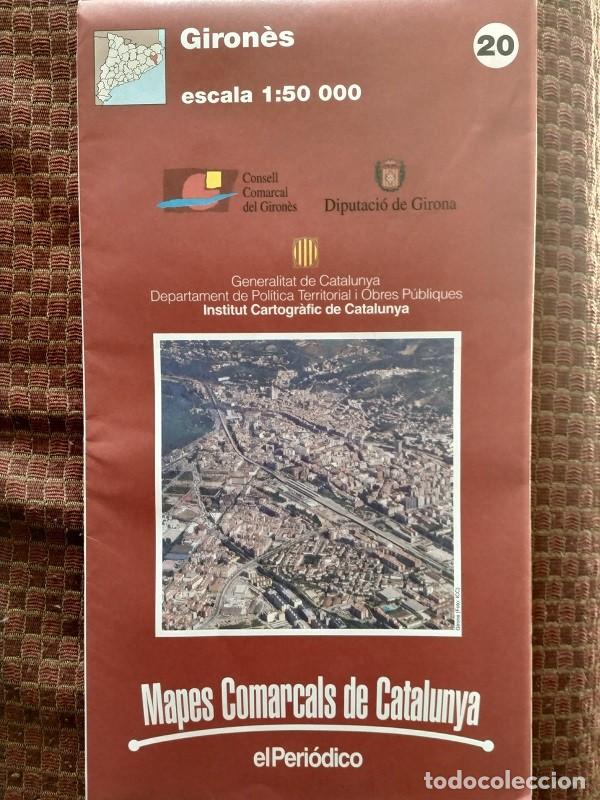 Mapas contempor&aacute;neos: EL GIRON&Egrave;S - MAPA COMARCAL - GENERALITAT DE CATALUNYA - EL PERIODICO - Foto 1