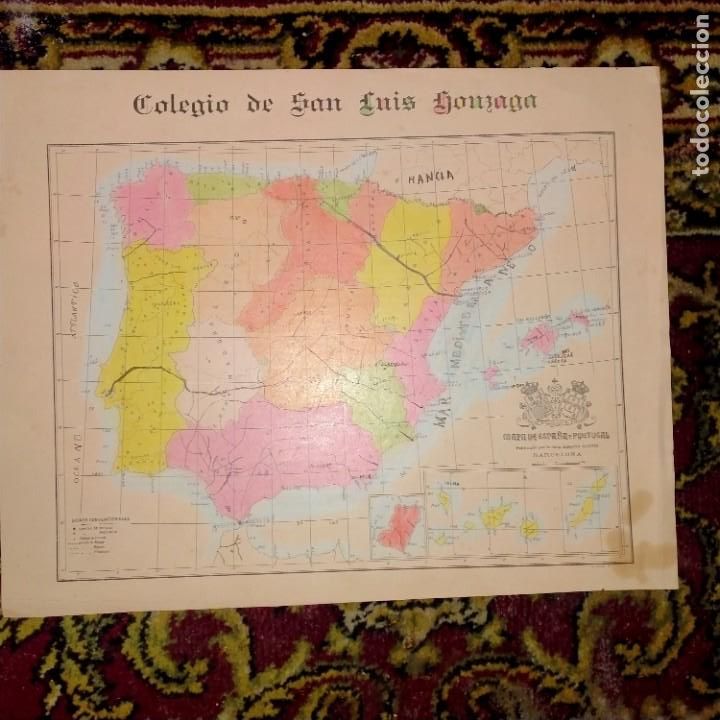 Mappe contemporanee: MAPA DE ESPA&Ntilde;A COLEGIO DE SAN LUIS GONZAGA
