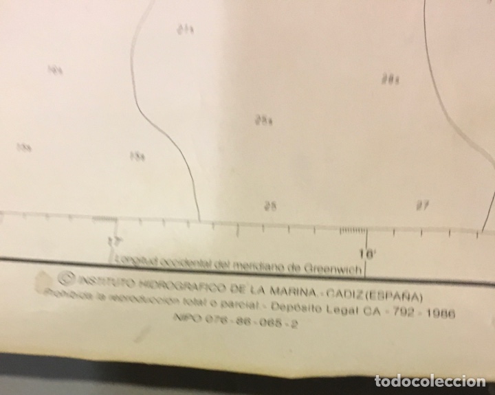 Mapas contempor&aacute;neos: MAPA APROCHES DEL PUERTO DE VALENCIA 1987 - Foto 6