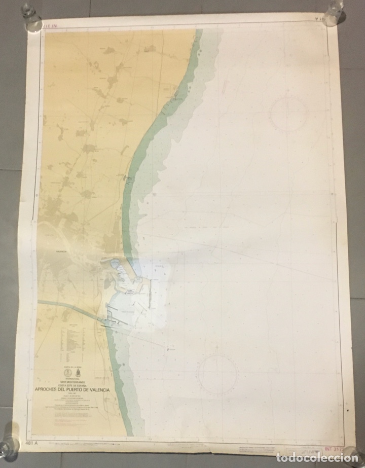 Mapas contempor&aacute;neos: MAPA APROCHES DEL PUERTO DE VALENCIA 1987 - Foto 9