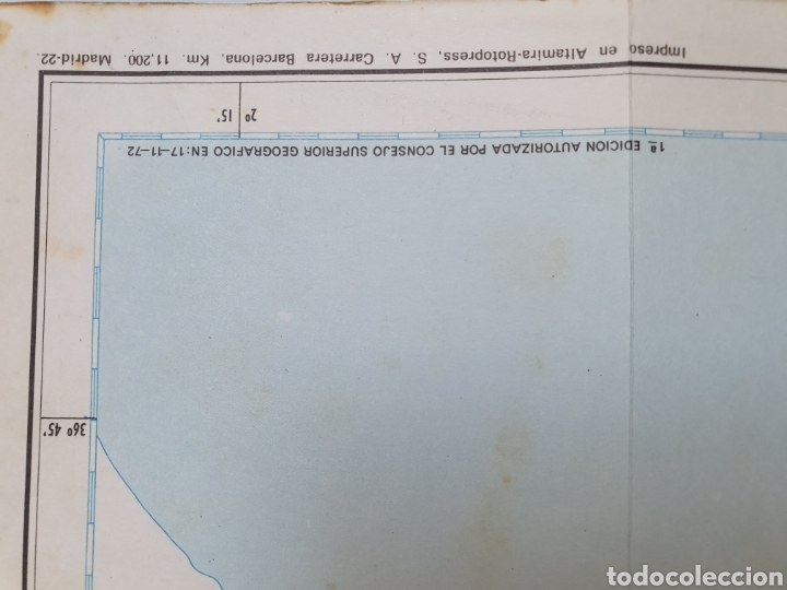 Mapas contempor&aacute;neos: MAPA PROVINCIA DE GRANADA. A&Ntilde;O 1972 - Foto 4