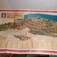 Mapas contemporáneos: MAPA OROGRAFICO DE VIZCAYA. CAJA DE AHORROS VIZCAINA. AÑO 1976.. Lote 342115643