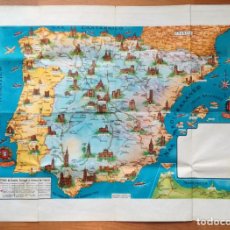 Mapas contemporáneos: MAPA DE CARRETERAS DE ESPAÑA, PORTUGAL Y SURESTE DE FRANCIA - J. SANCHIS (57X40 CM). Lote 342118283