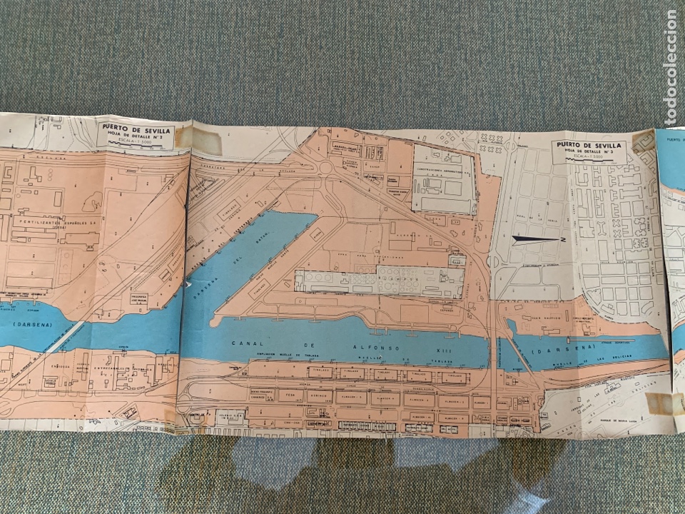 Mapas contempor&acirc;neos: Mapa Puerto de Sevilla. Escala 1:5.000