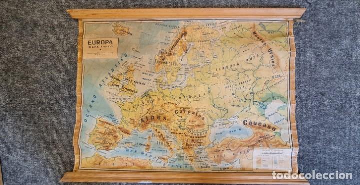 Mapas contempor&acirc;neos: Mapa Fisico Europa