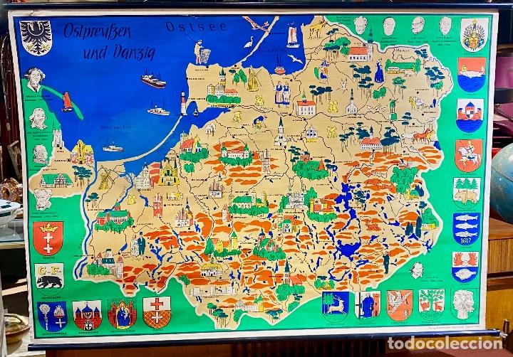 Mapas contempor&aacute;neos: Mapa alem&aacute;n Ostprufzen und Danzig - Foto 3