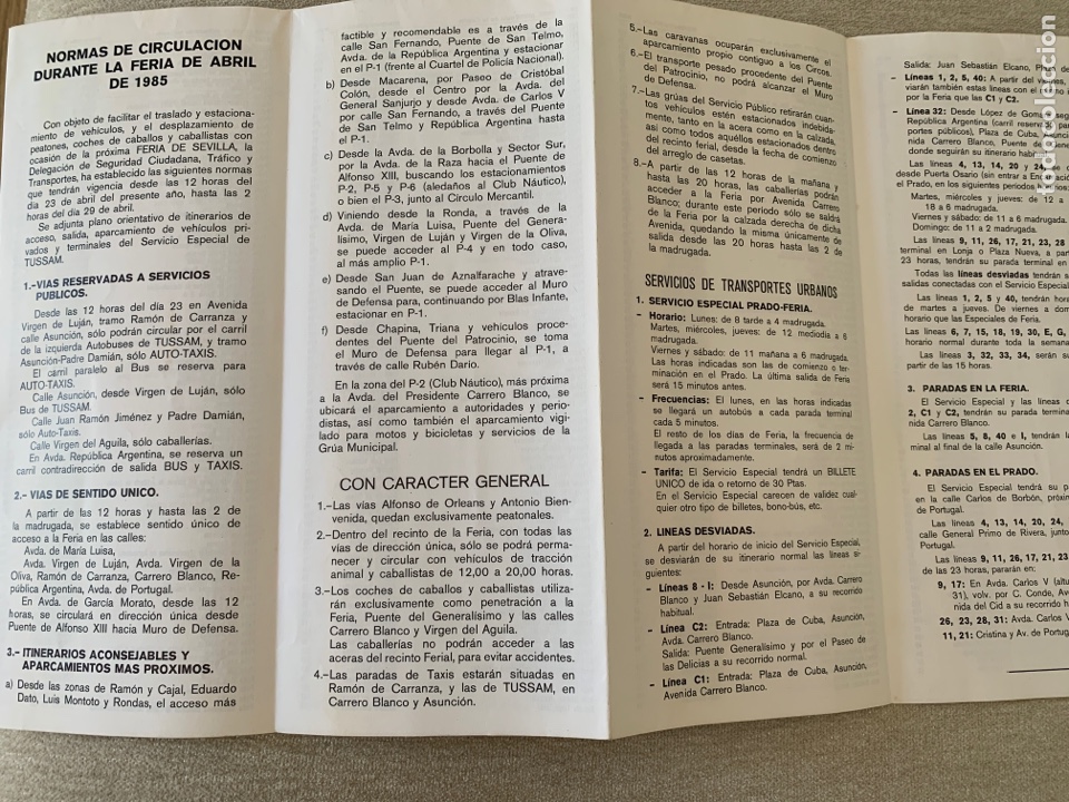 Mapas contempor&aacute;neos: Plano Feria Sevilla 1985 - Foto 3