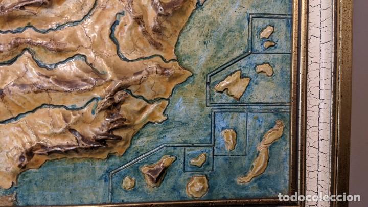 Mapas contempor&aacute;neos: ANTIGUO MAPA DE ESPA&Ntilde;A EN RELIEVE - Foto 5