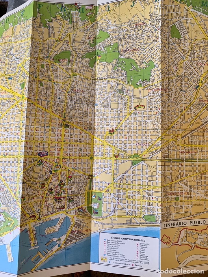 Mapas contempor&aacute;neos: Mapa tur&iacute;stico Barcelona 1970 - Foto 4