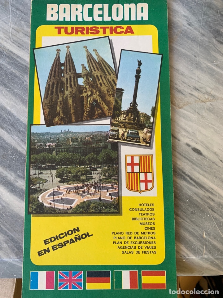 Zeitgen&ouml;ssische Karten: Mapa tur&iacute;stico Barcelona 1970