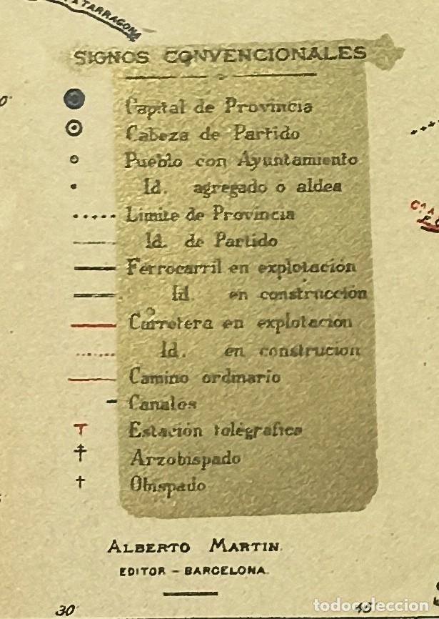 Mapas contempor&aacute;neos: 1910 MAPA PROVINCIA DE BARCELONA - Foto 5