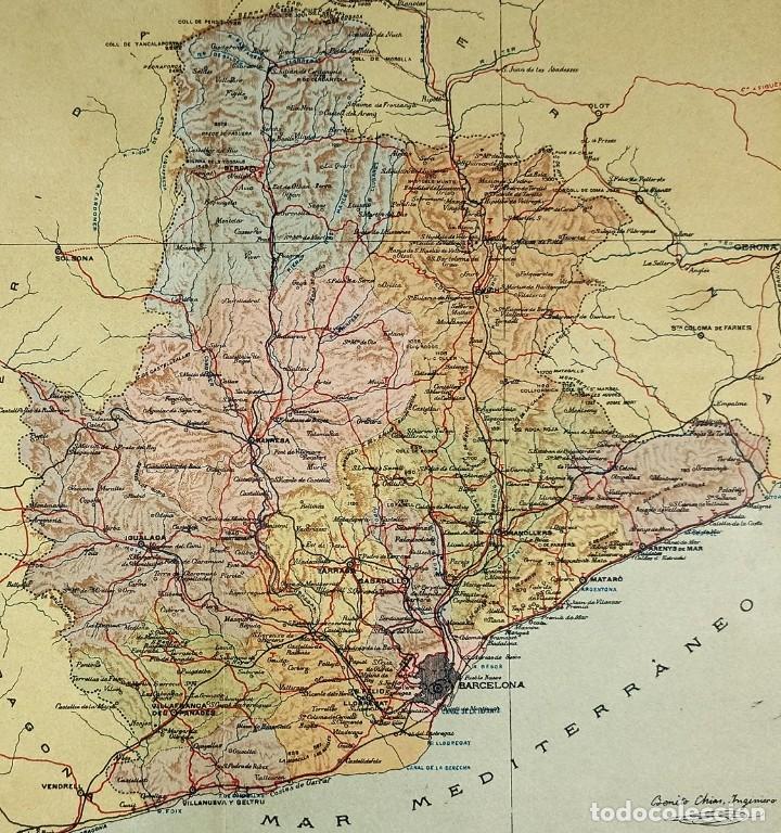 Mapas contempor&aacute;neos: 1910 MAPA PROVINCIA DE BARCELONA - Foto 6