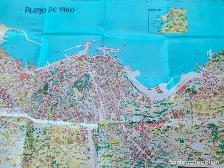 Mapas contempor&aacute;neos: gran mapa .Plano de Vigo.de viaje. - Foto 1