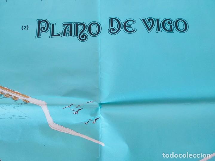 Mapas contempor&aacute;neos: gran mapa .Plano de Vigo.de viaje. - Foto 2