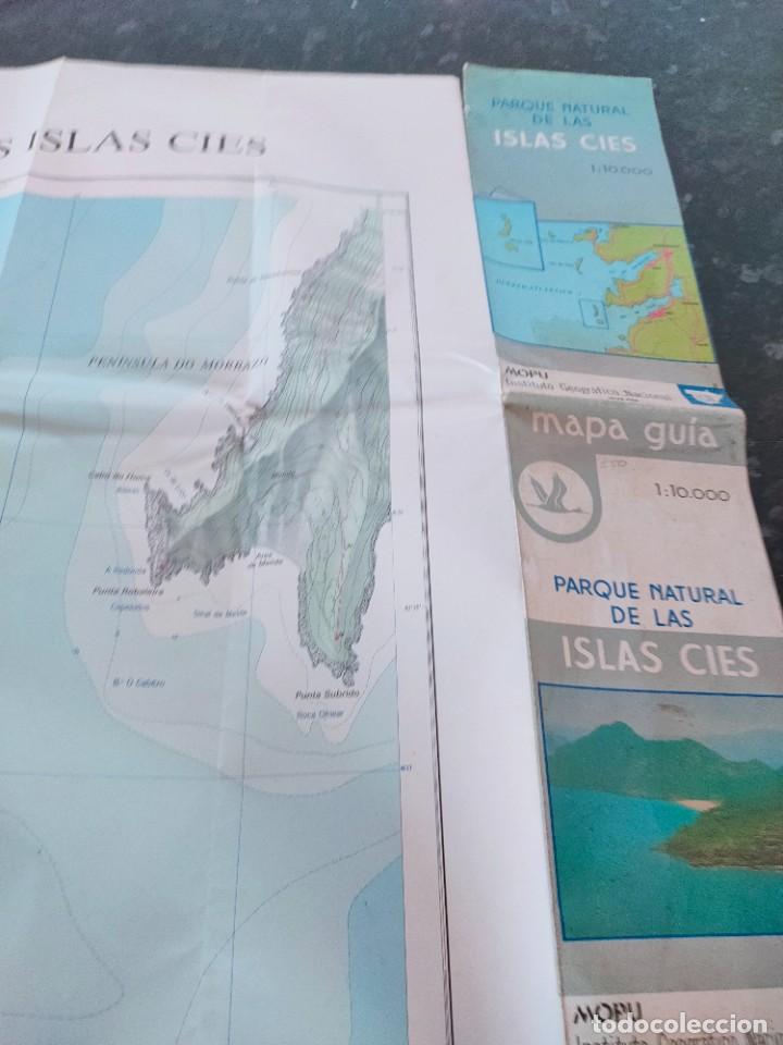 Mapas contempor&aacute;neos: gran mapa islas Cies (Vigo) de viaje - Foto 4