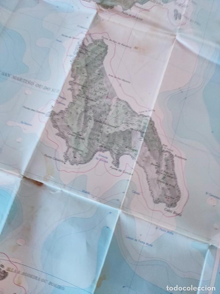 Mapas contempor&aacute;neos: gran mapa islas Cies (Vigo) de viaje - Foto 5