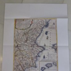 Mapas contemporáneos: REPRODUCCIÓN MAPA DE LOS REINOS DE VALENCIA Y MURCIA. PARÍS CA. 1698 (17)