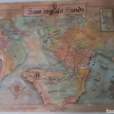 Mapas contemporáneos: CAMINO DE SANTIAGO, MAPA, ALEJANDRO DE MUNS Y DR JESÚS DE CALDAS, 1977 FIRMADO Y NUMERADO 4/100. Lote 345359608