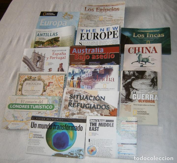 Zeitgen&ouml;ssische Karten: 15 mapas national geographic doble cara diferentes paises