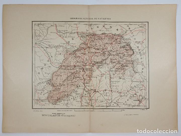 Contemporary maps: 1910 MAPA TARRAGONA PARTIT PARTIDO JUDICIAL DE MONTBLANCH MONTBLANC