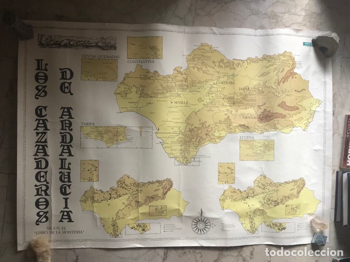 Mapas contempor&acirc;neos: Los cazaderos de Andaluc&iacute;a seg&uacute;n el libro de la Monter&iacute;a . Muy dif&iacute;cil