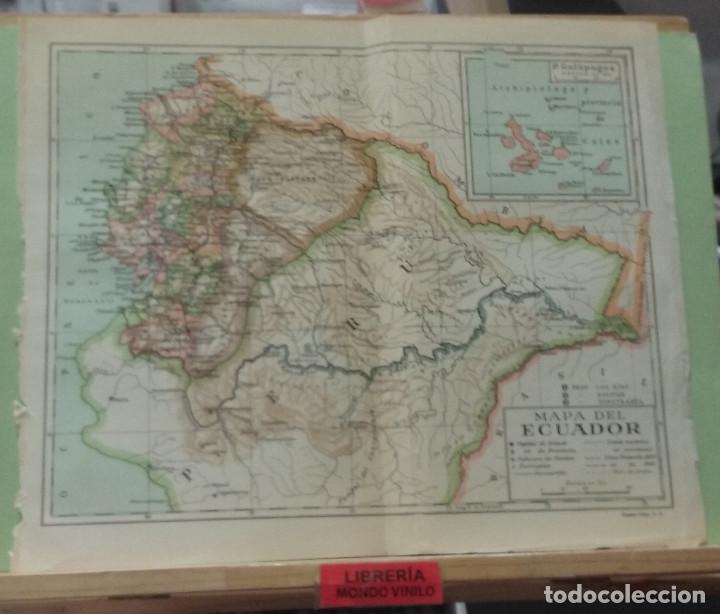 Mapas contempor&acirc;neos: L&aacute;mina. Mapa del Ecuador, escala gr&aacute;fica, 24x30 cm