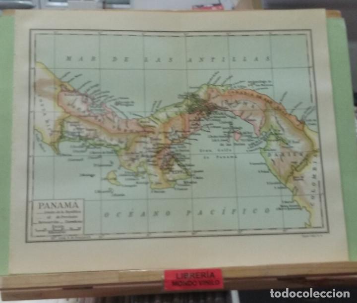 Mapas contempor&acirc;neos: L&aacute;mina. Mapa de Panama, escala gr&aacute;fica, 24x30 cm