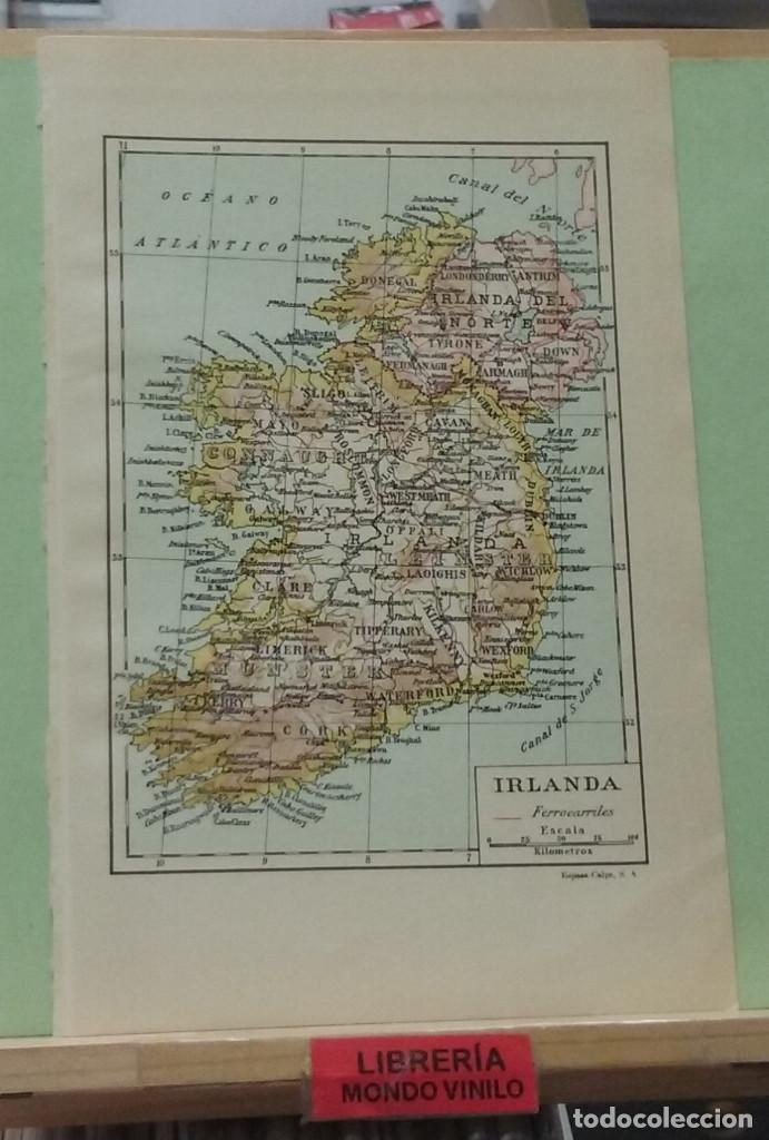 Contemporary maps: L&aacute;mina. Mapa de Irlanda, escala gr&aacute;fica, 24x16 cm