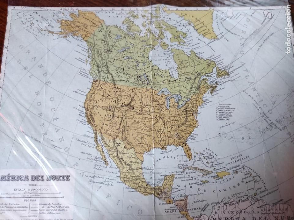 Mapas contempor&aacute;neos: Mapa de Am&eacute;rica del Norte - Foto 1
