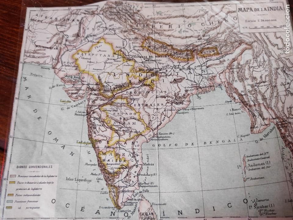 Mapas contempor&aacute;neos: Mapa de la india - Foto 1