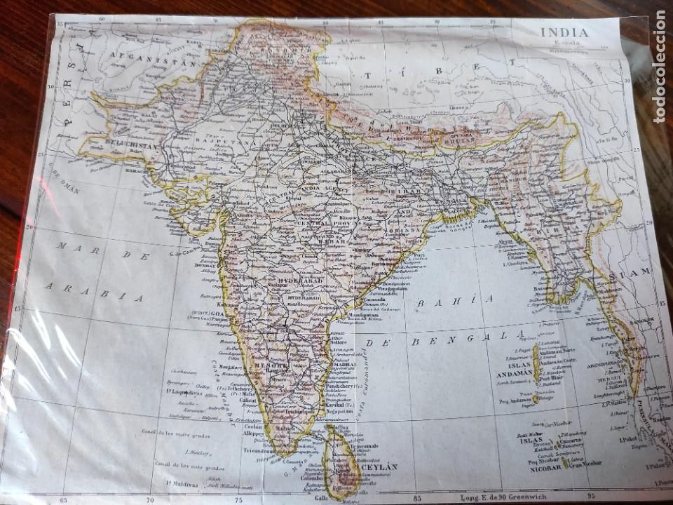 Mapas contempor&aacute;neos: Mapa de la india - Foto 1