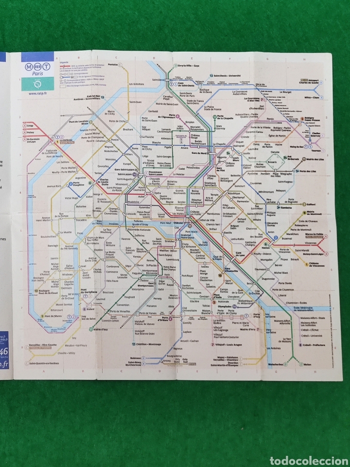 Mapas contempor&aacute;neos: Plano mini transporte plan Paris Poche 2007 mapa - Foto 5