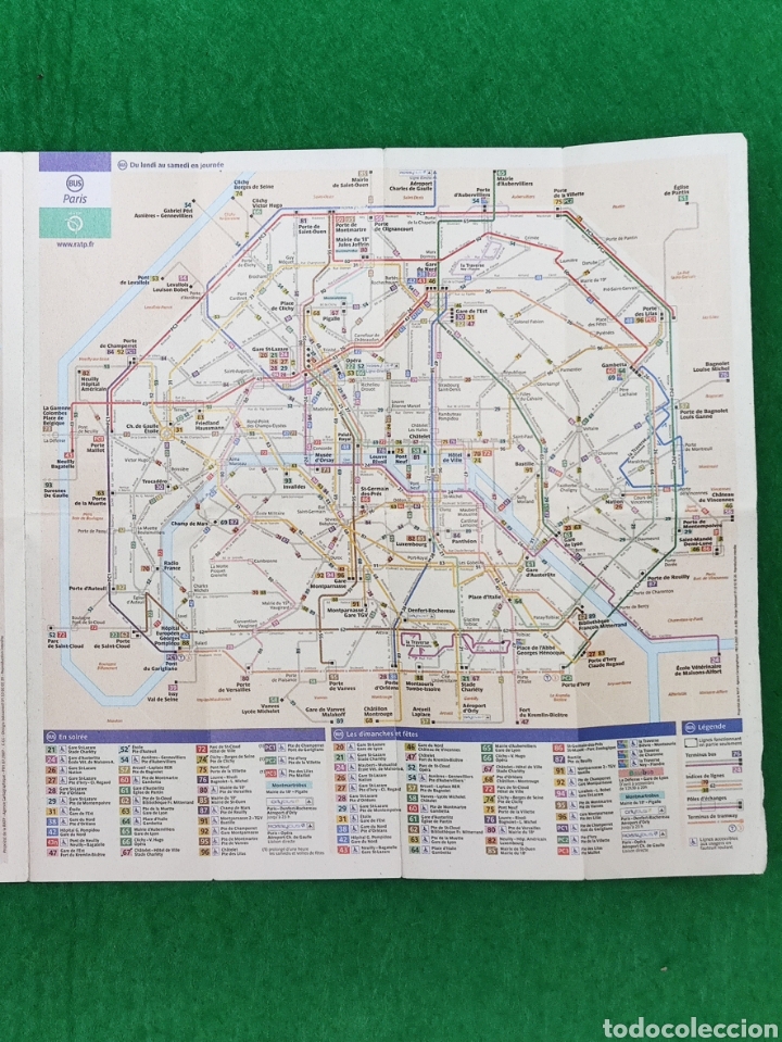 Mapas contempor&aacute;neos: Plano mini transporte plan Paris Poche 2007 mapa - Foto 8