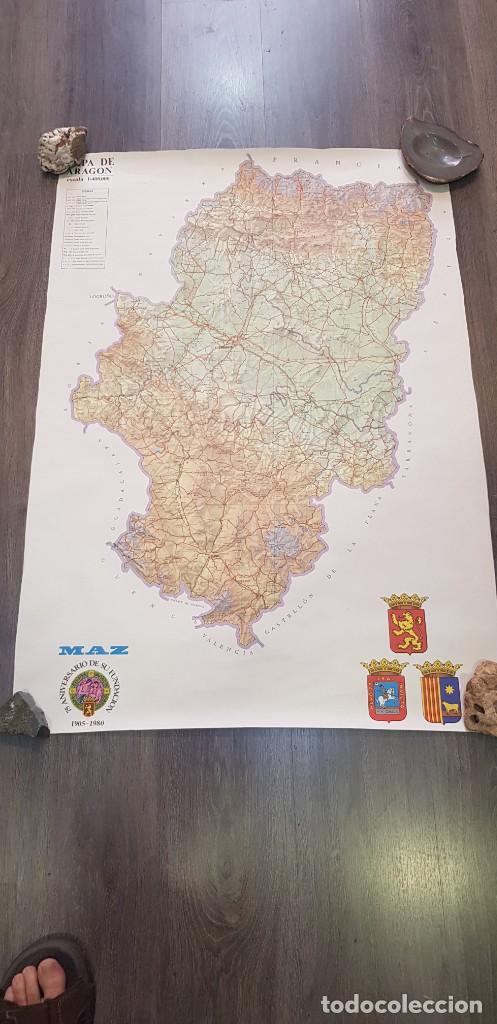 Contemporary maps: Mapa de Arag&oacute;n maz 1980 mutua accidentes Zaragoza