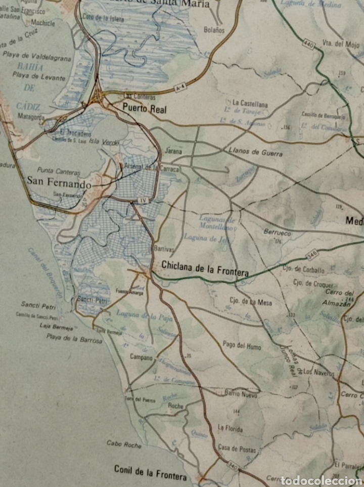 Mapas contempor&aacute;neos: ANTIGUO MAPA DE LA PROVINCIA DE C&Aacute;DIZ - Foto 3