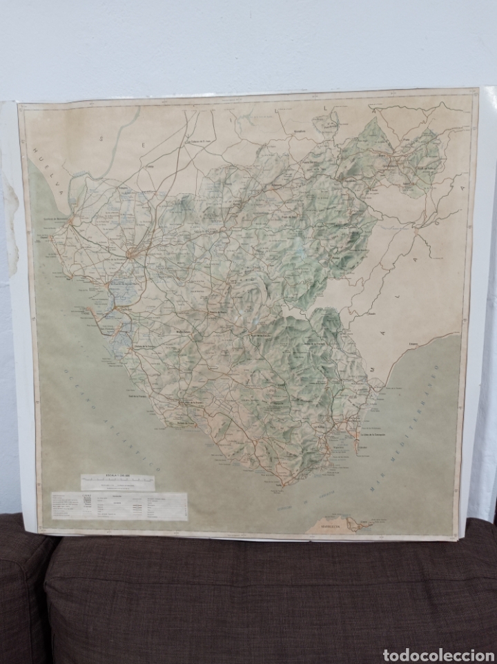 Mapas contempor&aacute;neos: ANTIGUO MAPA DE LA PROVINCIA DE C&Aacute;DIZ - Foto 1