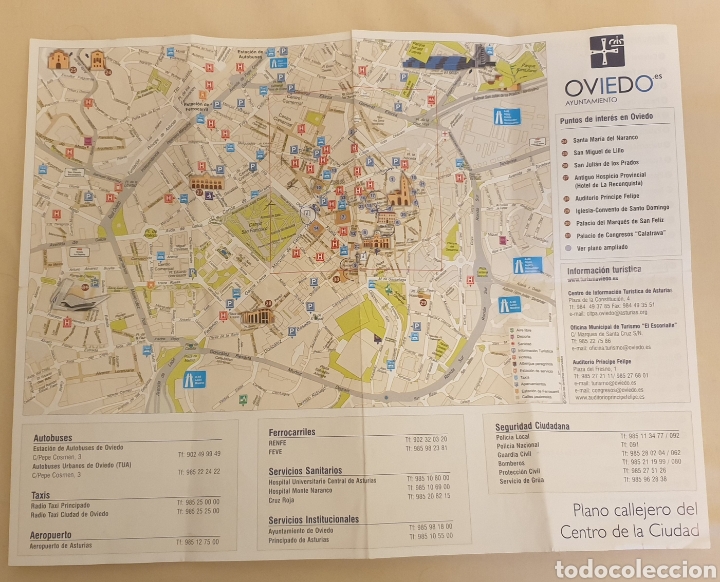 Mapas contempor&acirc;neos: PLANO GUIA DE OVIEDO