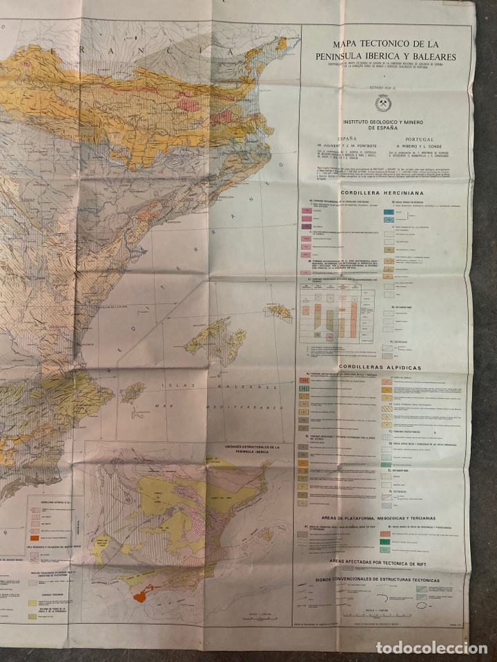 Mapas contempor&aacute;neos: GRAN MAPA TECT&Oacute;NICO DE LA PENINSULA IB&Eacute;RICA - Foto 2