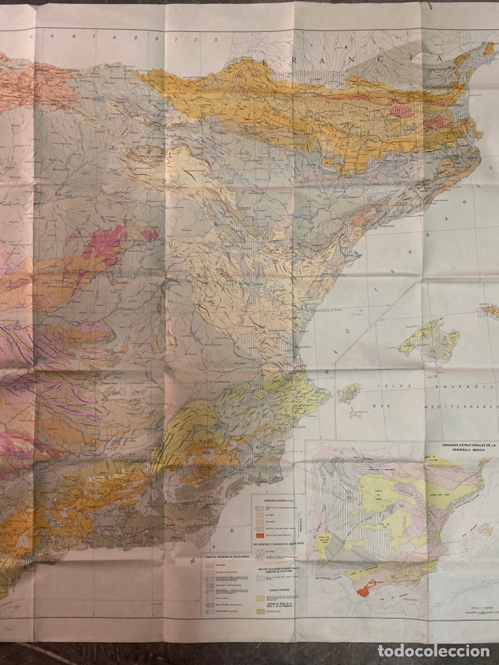 Mapas contempor&aacute;neos: GRAN MAPA TECT&Oacute;NICO DE LA PENINSULA IB&Eacute;RICA - Foto 3
