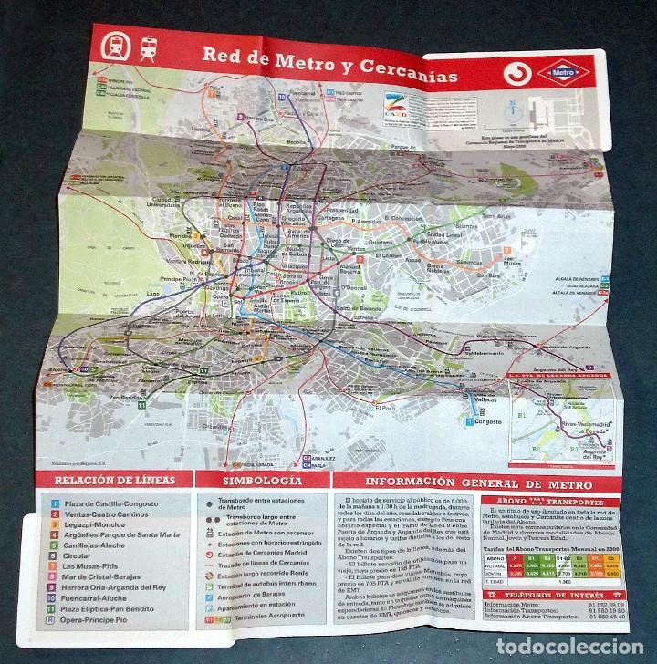Mapas contempor&aacute;neos: Mapa / Plano METRO de Madrid - Mayo 2000 - Foto 2
