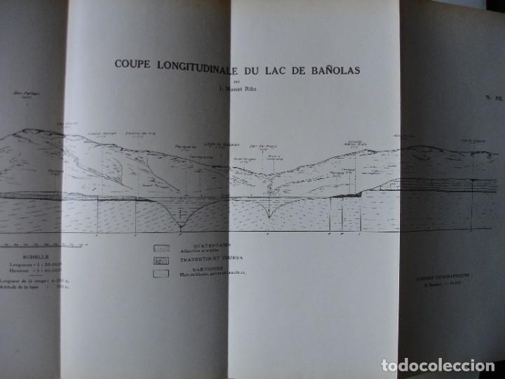 Contemporary maps: MAPA CORTE LONGUITUDINAL LAGO DE BA&Ntilde;OLAS .1926. CATALU&Ntilde;A.GEOLOGIA.16X32